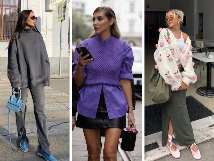 5 looks con los suéteres protagonistas del invierno 2024