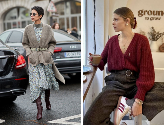 Guía de estilo: 7 looks de finde con cárdigan, el suéter más chic del invierno
