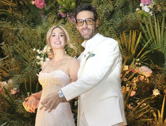El espectacular look de novia de Jesica Cirio by Marcelo Giacobbe