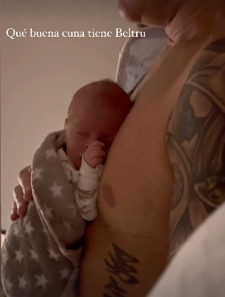 Las primeras imagenes del bebe de Alejandro fantino y Coni Mosqueira en su casa