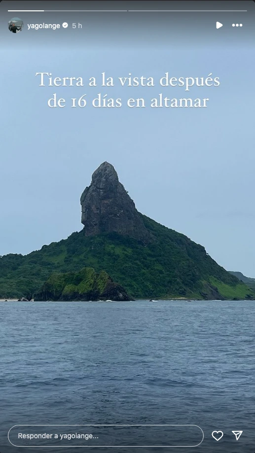 Juana Viale contó que ya están en tierra después de 16 días de navegación.