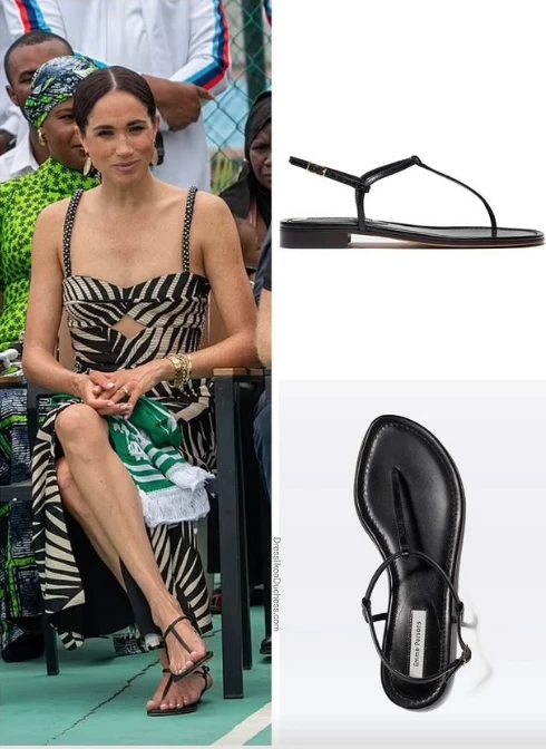 El look de Meghan Markle, con vestido de Johanna Ortíz