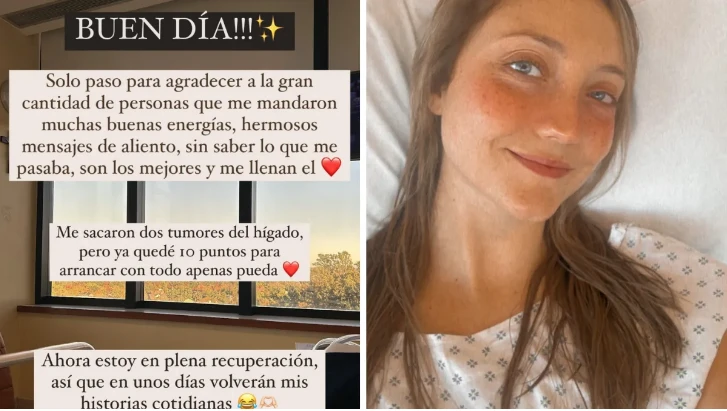 maría Sol Ferrero contó que fue operada y publicó estas fotos desde la internación.