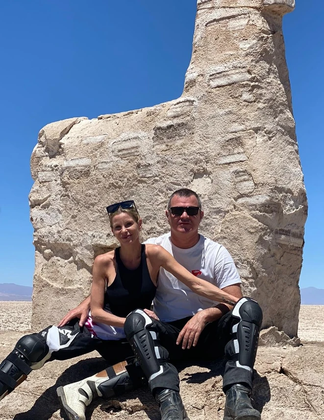 Jimena Cyrulnik y Facundo, su marido.