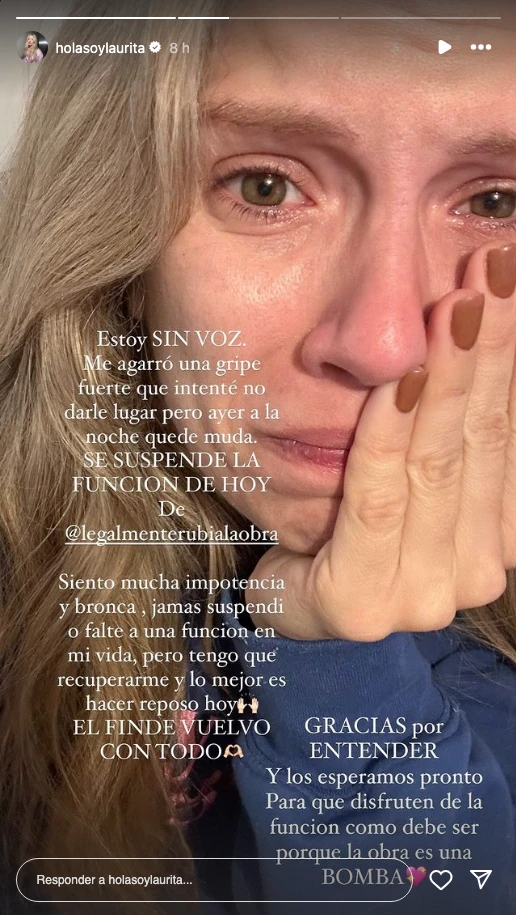 El anuncio de Laurita Fernández