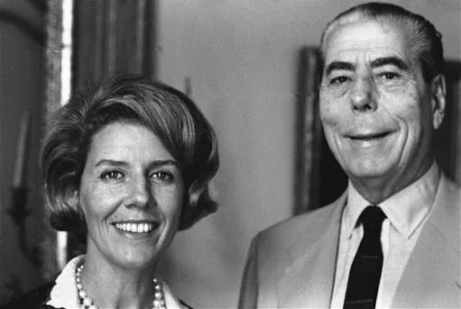 Con su esposo, Alfredo Fortabat