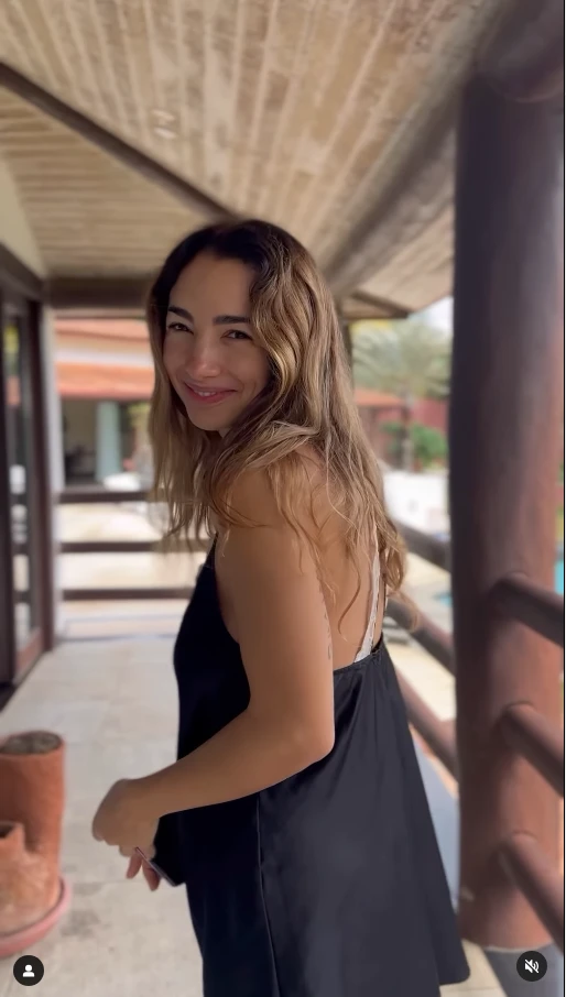 Thelma Fardín disfrutando de su estadía en Buzios