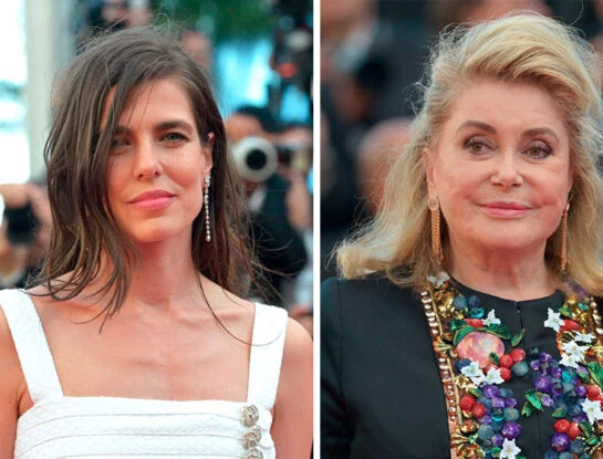 Vidriera: de Charlotte Casiraghi a Catherine Deneuve, los looks de gala en la premiere del film "Marcello Mio"