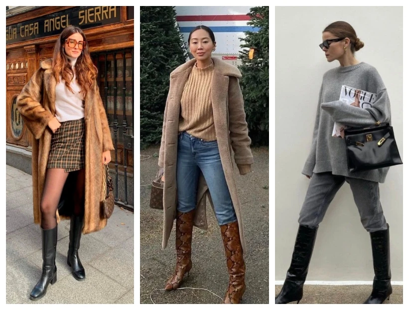 Destacada botas caña alta