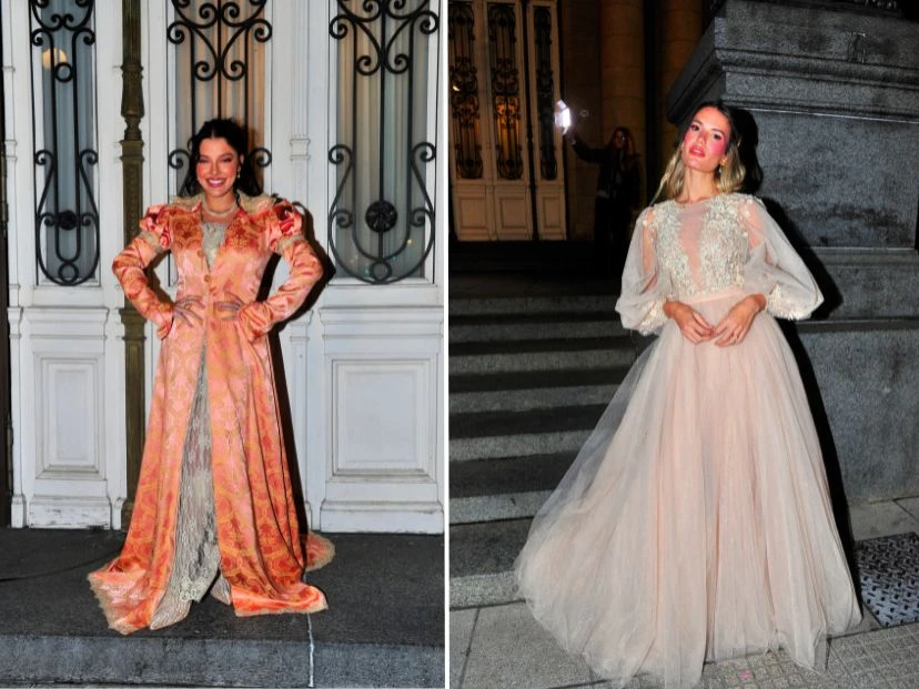 Vidriera: de Sofía Gonet a Eva Bargiela, los looks de los famosos en la falsa boda de Nico Occhiato y Flor Jazmín Peña