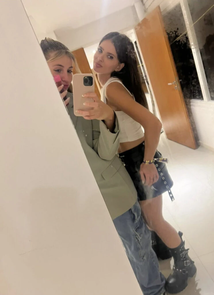 El look biker de la China Suárez. Foto: Instagram. 