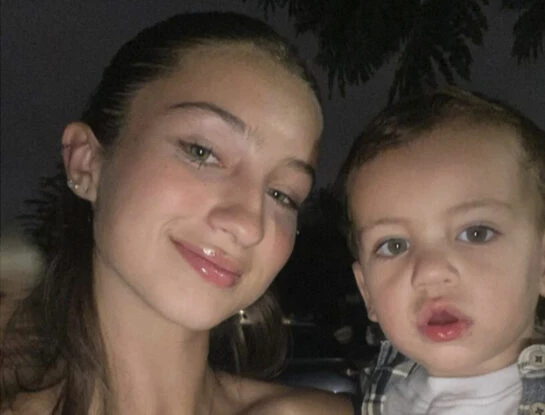 La tierna foto de Indiana Cubero con su hermanito Luca: "Mi gordo"