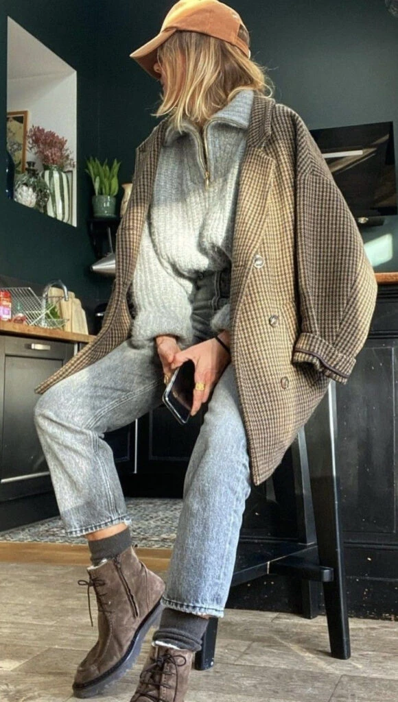 Looks cancheros para usar este fin de semana con ola polar. Foto: Pinterest.