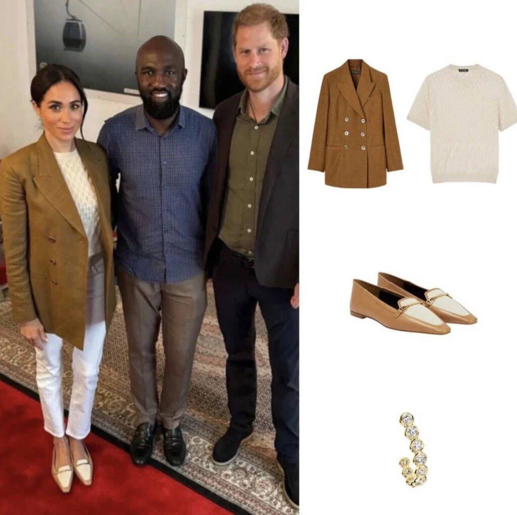 Meghan Markle dio cátedra de estilo con un look working girl. Foto: Instagram.