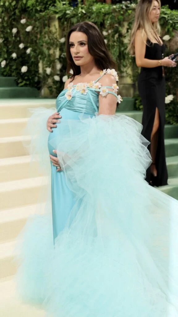 Lea Michele en la Met Gala. Foto: Instagram.