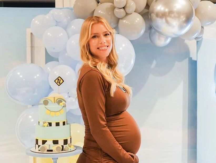 Nicole Neumann en el baby shower de Cruz