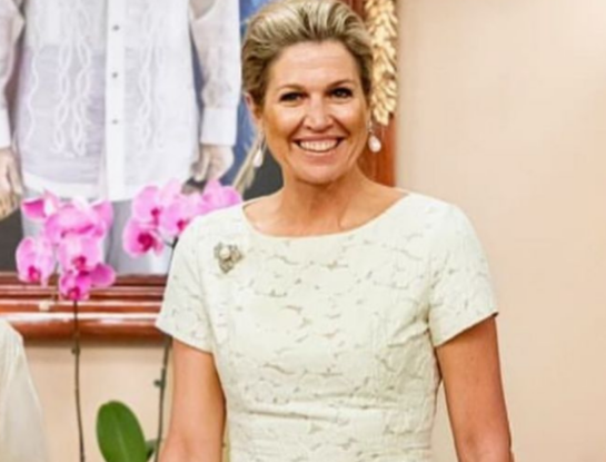 Máxima Zorreguieta apuesta por un look con mezcla de texturas