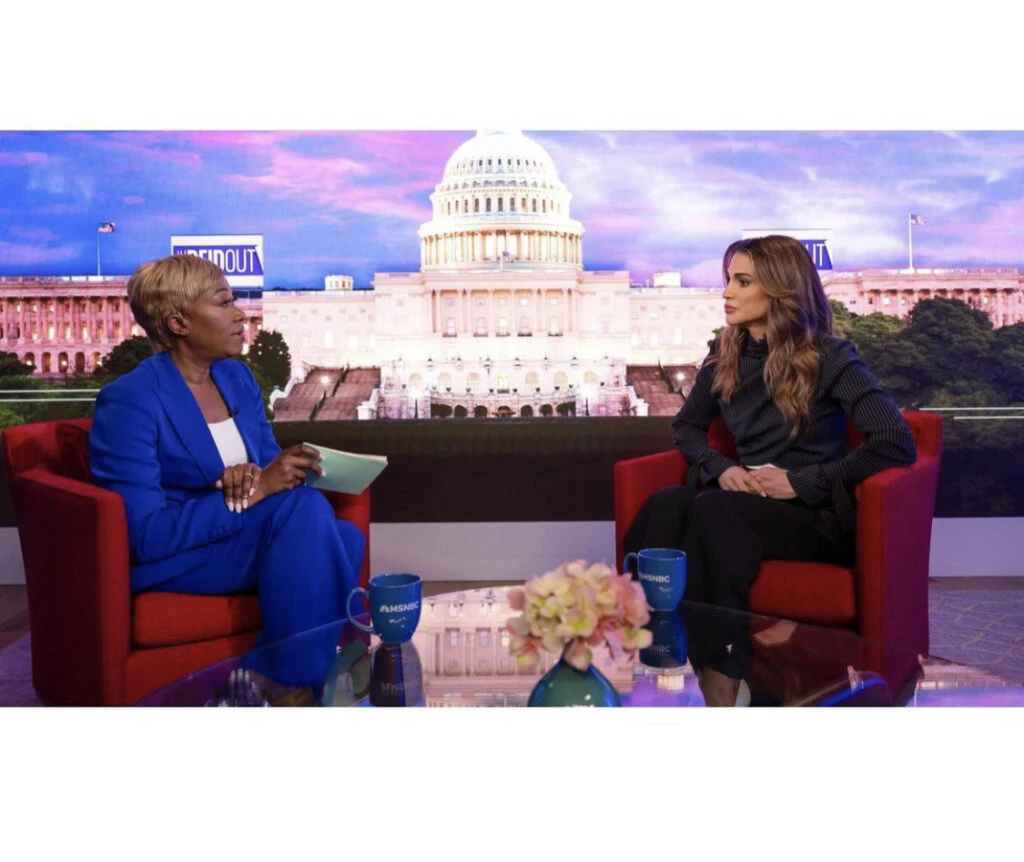 Rania y su look más fashionista. Foto: Instagram. 