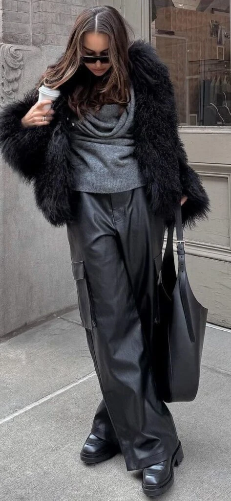 Looks urbanos con abrigos furry