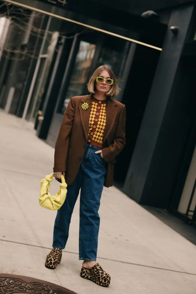 looks de invierno estampa con cuadrillé