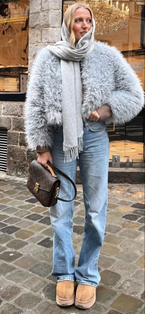 Looks urbanos con abrigos furry