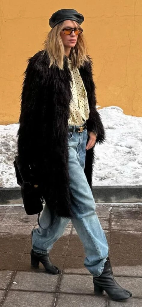 Looks urbanos con abrigos furry