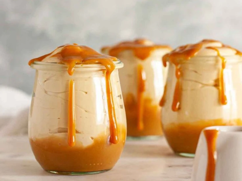 Postre de dulce de leche sin gluten con 4 ingredientes