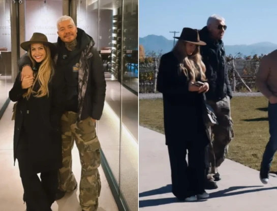 Marcelo Tinelli compartió una romántica tarde en una bodega con Milett Figueroa