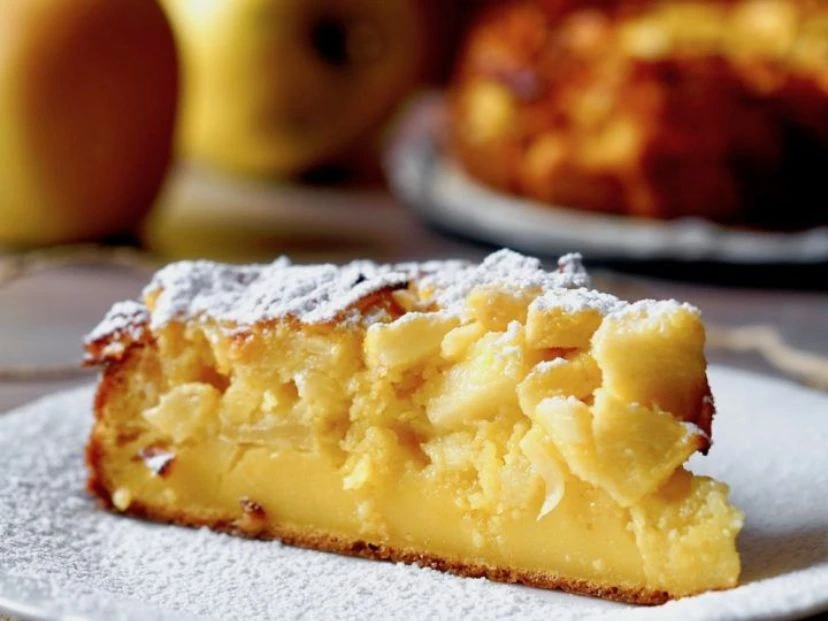 torta cremosa de manzanas sin TACC