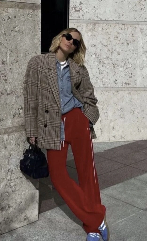 looks de invierno estampa con cuadrillé