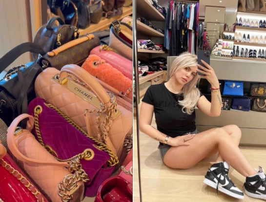 Wanda Nara compartió su increíble colección de carteras
