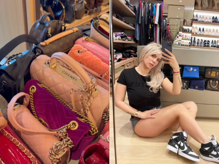 Wanda Nara compartió su increible colección de carteras
