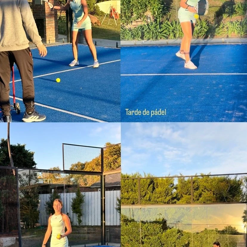 Indiana Cubero mostró uno de los deportes que más le gusta hacer