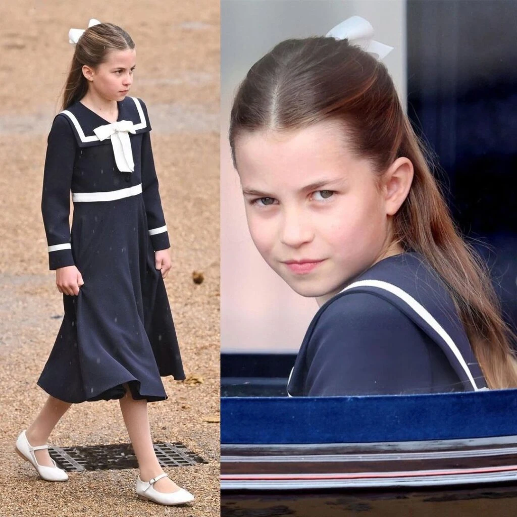 La princesa Charlotte en el desfile Trooping the Colour. Foto IG
