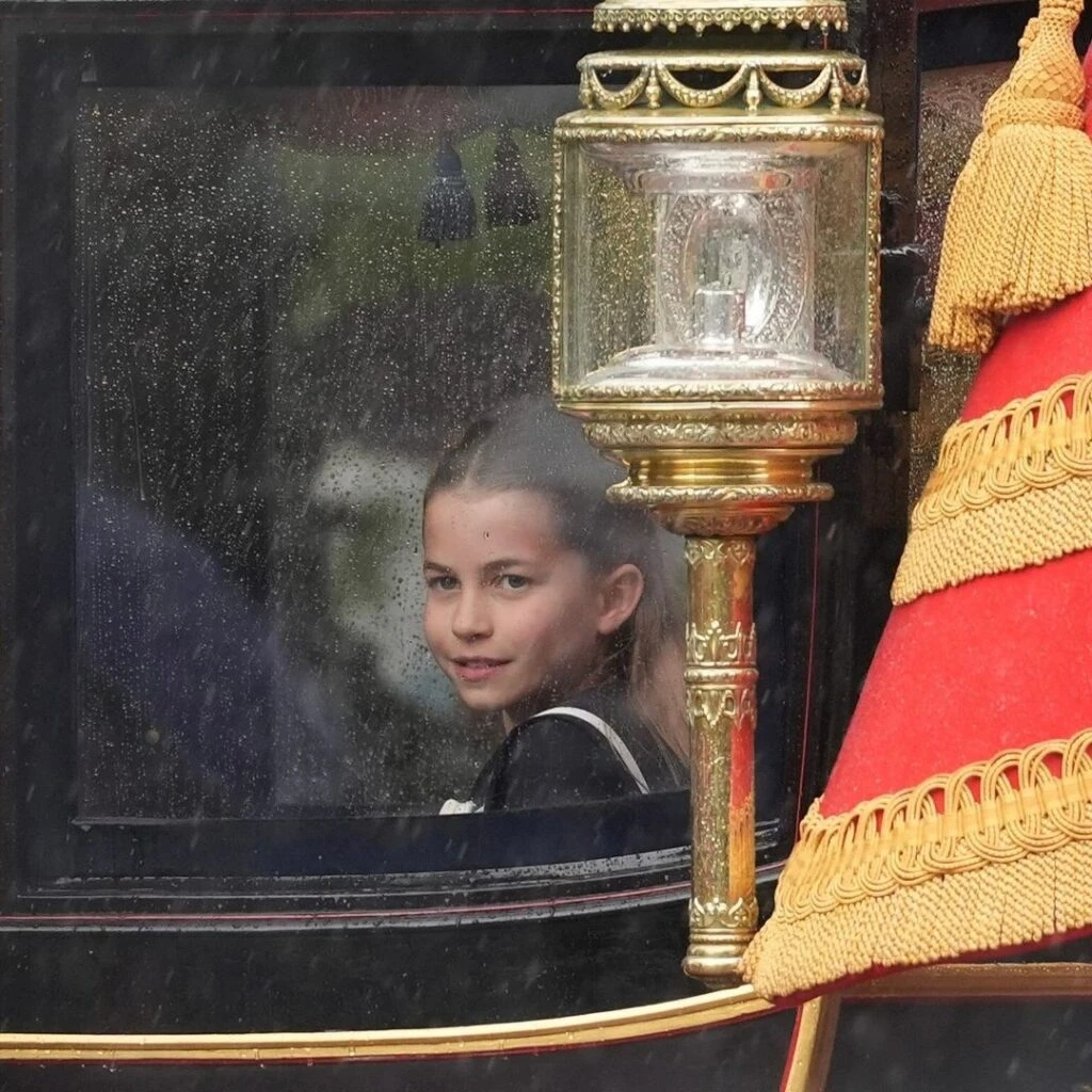 La princesa Charlotte en el desfile Trooping the Colour. Foto IG