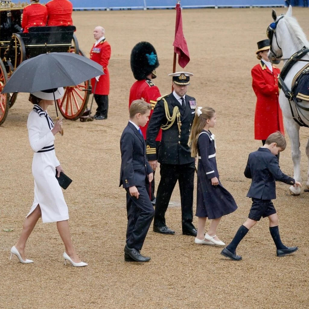 Kate Middleton en el desfile Trooping the Colour.