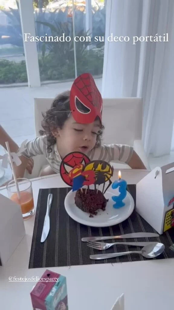 El cumpleaños de Belisario, el hijo de Juana Repetto