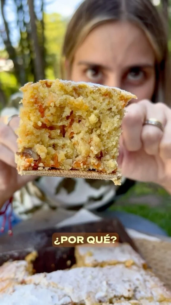 Torta matera de zanahoria. Foto IG