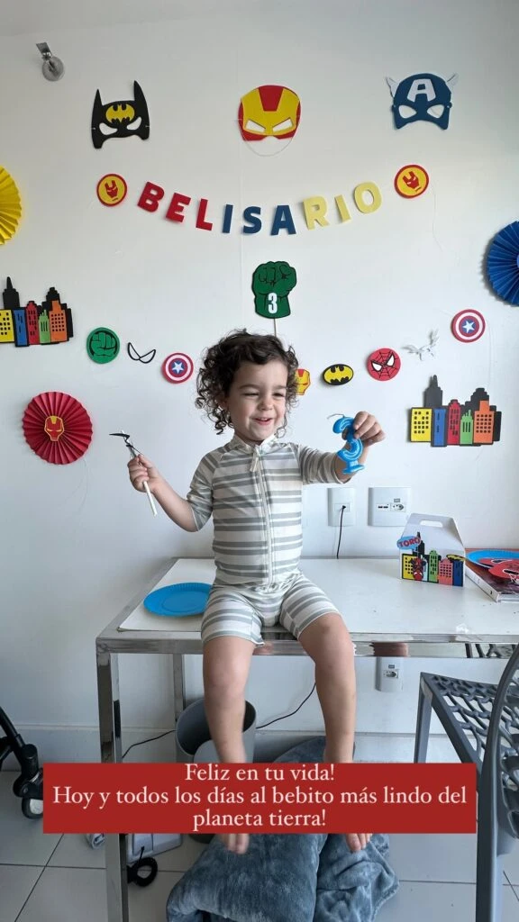 El cumpleaños de Belisario, el hijo de Juana Repetto