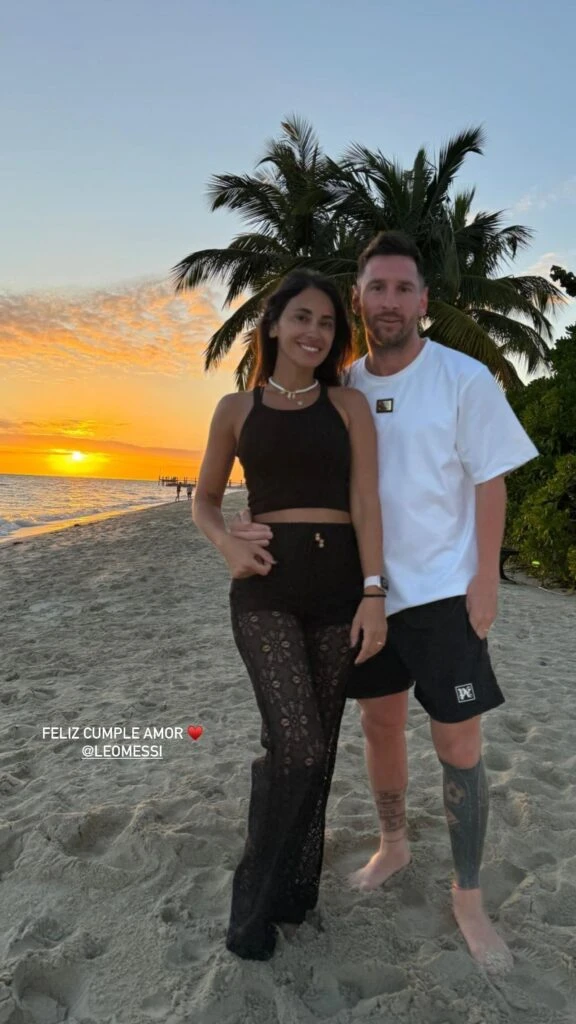 El amoroso saludo de Antonela Roccuzzo a Lionel Messi por su cumpleaños número 37