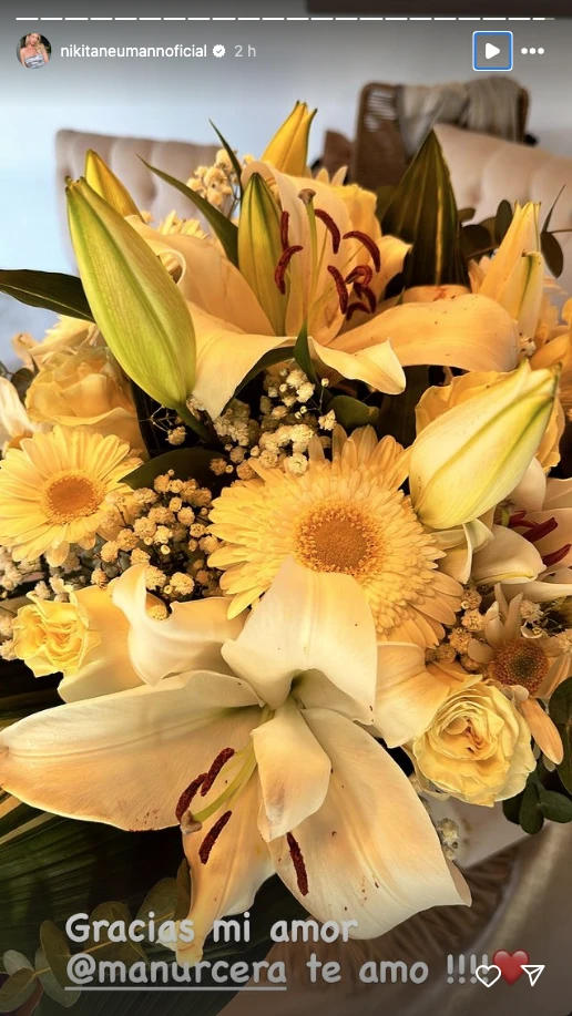 Los mensajes de amor que se enviaron Manu Urcera y Nicole Neumann