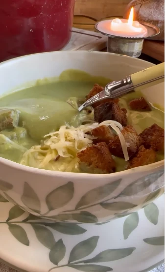 Sopa crema de brócoli