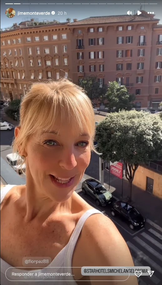 Jimena Monteverde viajó al Vaticano