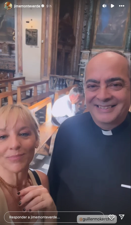 Jimena Monteverde viajó al Vaticano