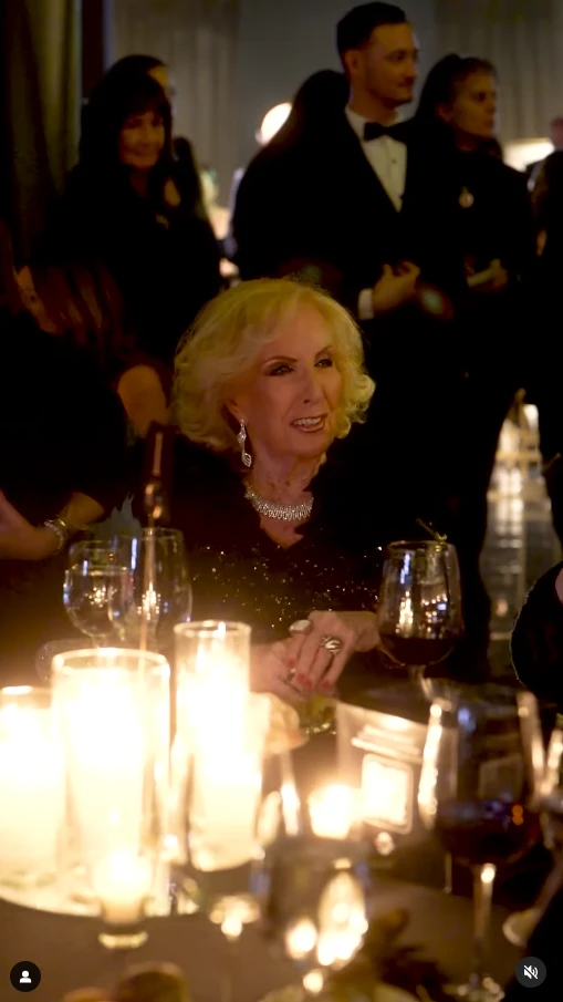 Mirtha Legrand en la gala de Asociar. Foto IG.