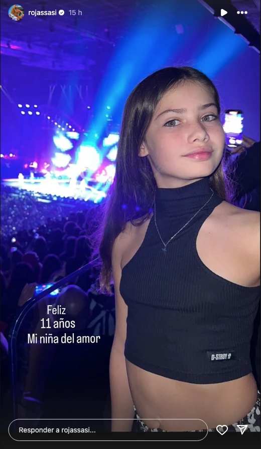 Sabrina Rojas saludó a su hija Esperanza en su cumpleaños número 11.