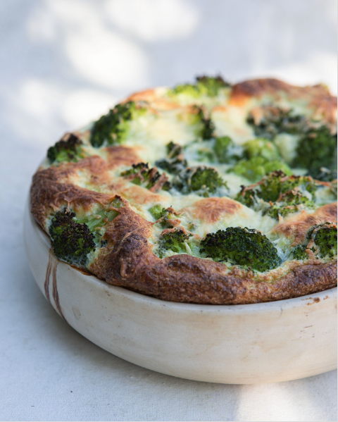 Fritatta soufflé de brócoli y ricota