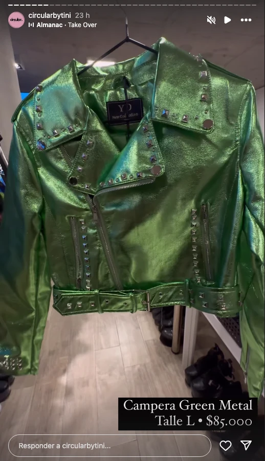 Algunos de los productos que puso en venta Cande Tinelli, con sus precios.