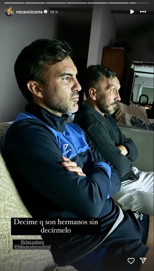 Fabián Cubero junto a su hermano Christian, en Mar del Plata