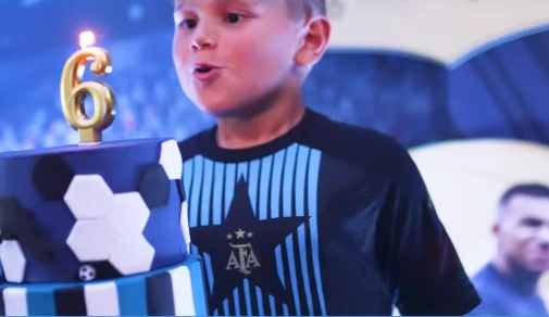 El cumpleaños de Santino, el hijo del Dibu Martínez